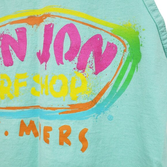 Ron Jon Surf Shop Mint Green Tank Top Ft Myers Mens M Medium - Picture 3 of 7